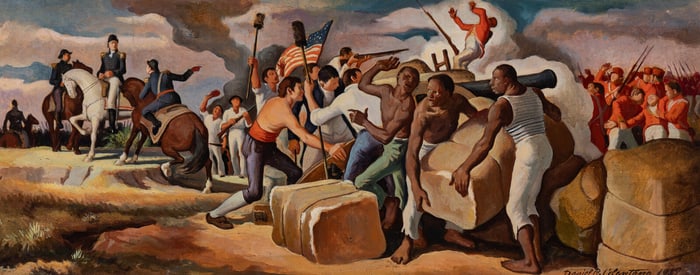 Daniel Celentano (American, 1902-1980) Battle of New Orleans, 1937
