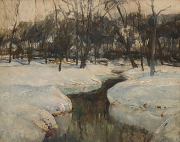 Walter Emerson Baum (American, 1884-1956) Brook in the Woods