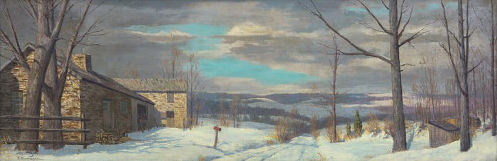 Kenneth R. Nunamaker (American, 1890-1957) A Winter Panorama