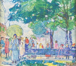 Nancy Ferguson (American, 1869-1967) Park Benches