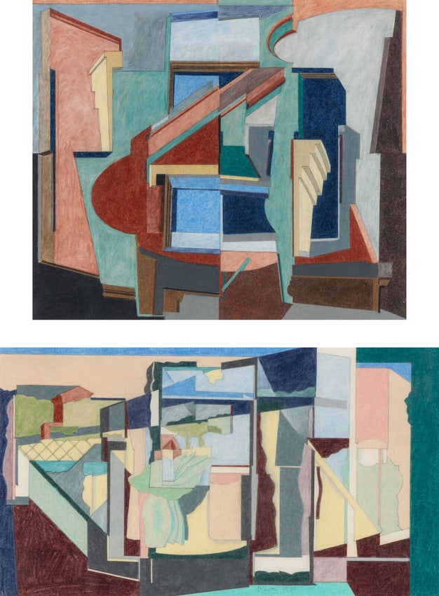 Michael Graves (American, 1934-2015) A Pair of Works, 1972
