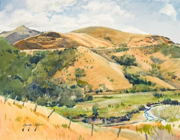 George Gibson (1904-2001), On Old Creek Road, 1992.