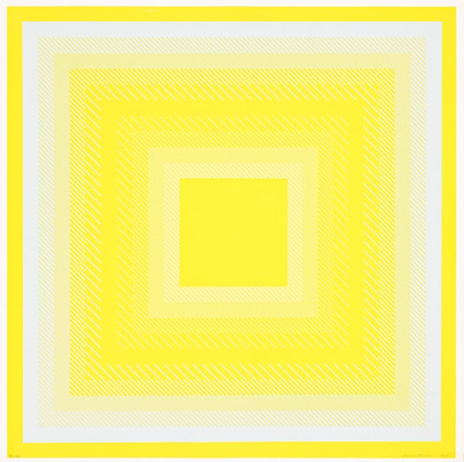 Richard Anuszkiewicz, Untitled, from Spectral Cadmium, Color screenprint, 1968.