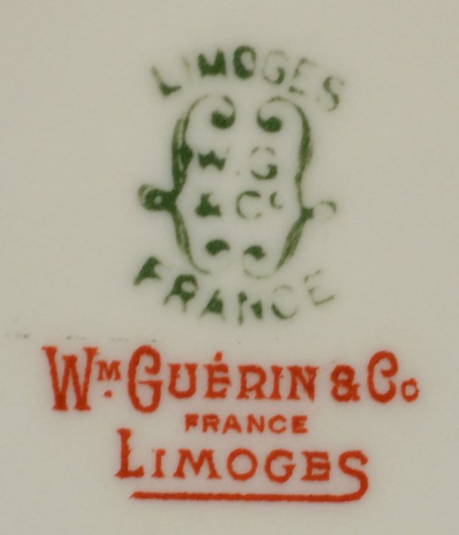 (86) WILLIAM GUERIN LIMOGES PORCELAIN DINNER SET Lot 437