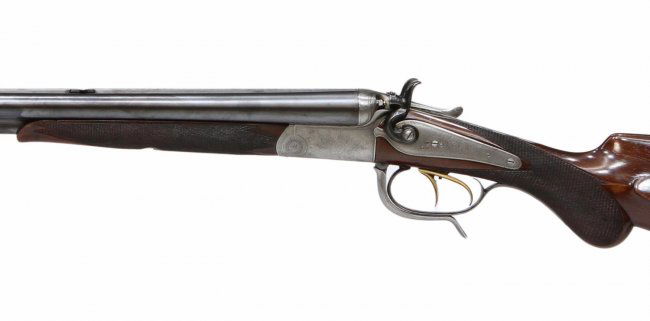 FABULOUS ENGRAVED GERMAN DRILLING RIFLE SHOTGUN : Lot 236