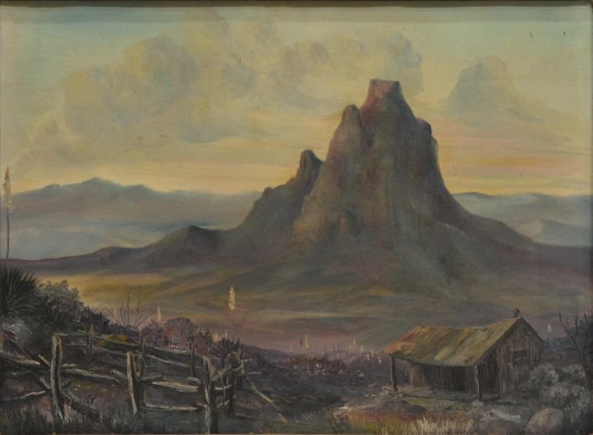 WESTERN PAINTING SIGNED PAUL B. KIME (TEXAS) : Lot 93