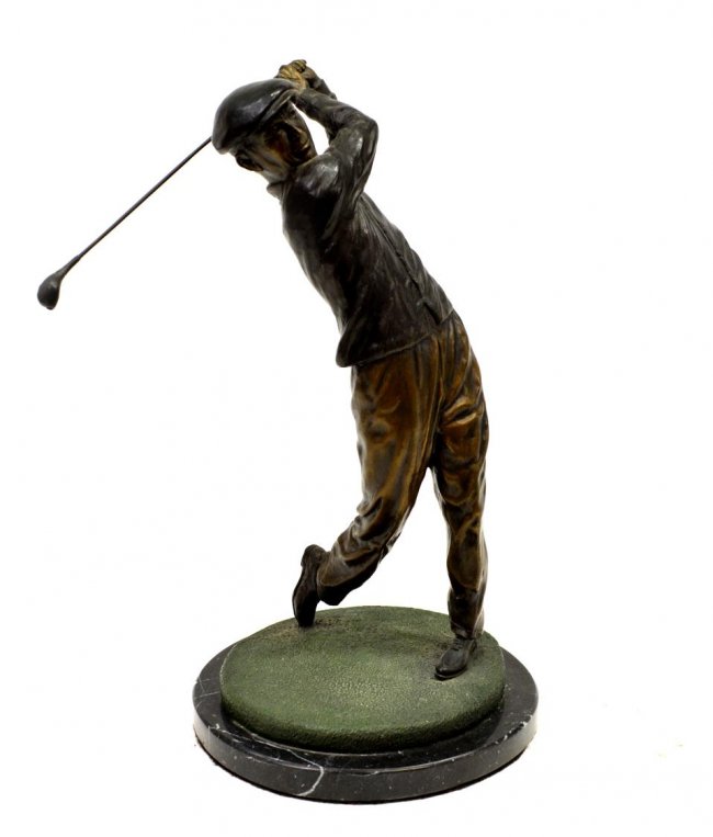 PAUL TADLOCK (TEXAS) BRONZE SCULPTURE BEN HOGAN Lot 687