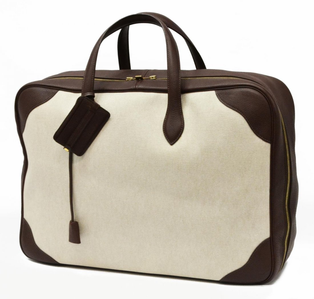 hermes beige travel bag victoria  