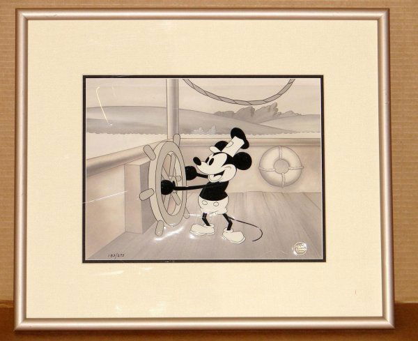 388: Limited Ed Steamboat Willie Animation Cel : Lot 388