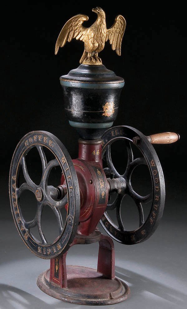 666 A NATIONAL ELGIN COFFEE MILL, No. 46, circa 1900, Lot 666