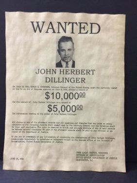 448: EARLY 1900`S WANTED POSTER : Lot 448