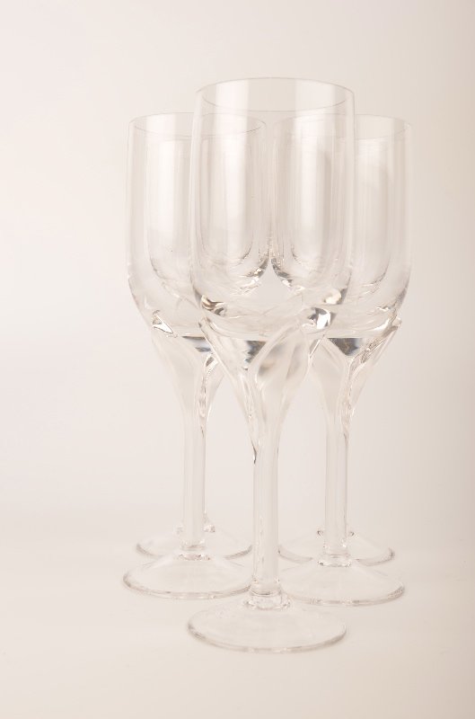 Rosenthal German crystal stemware Iris pattern. Lot 258
