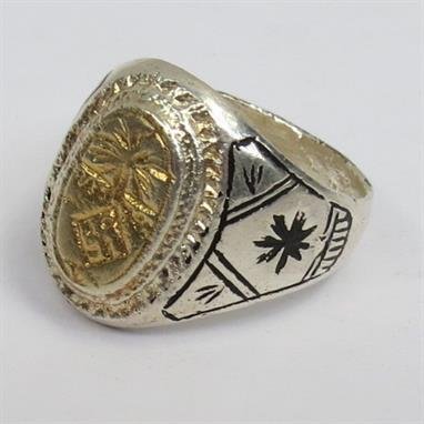 A replica WWII German SS honour ring, complete with box : Lot 83