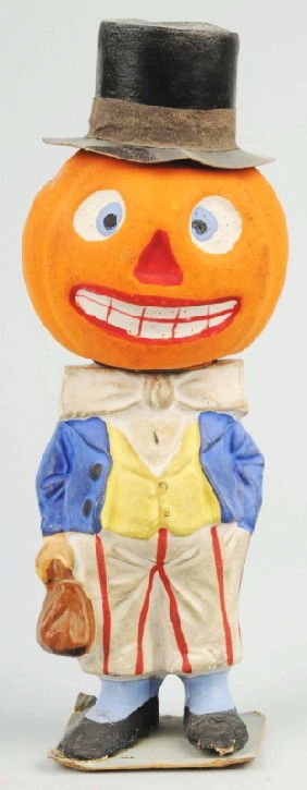 4: Uncle Sam Pumpkin Head Candy Container. : Lot 4