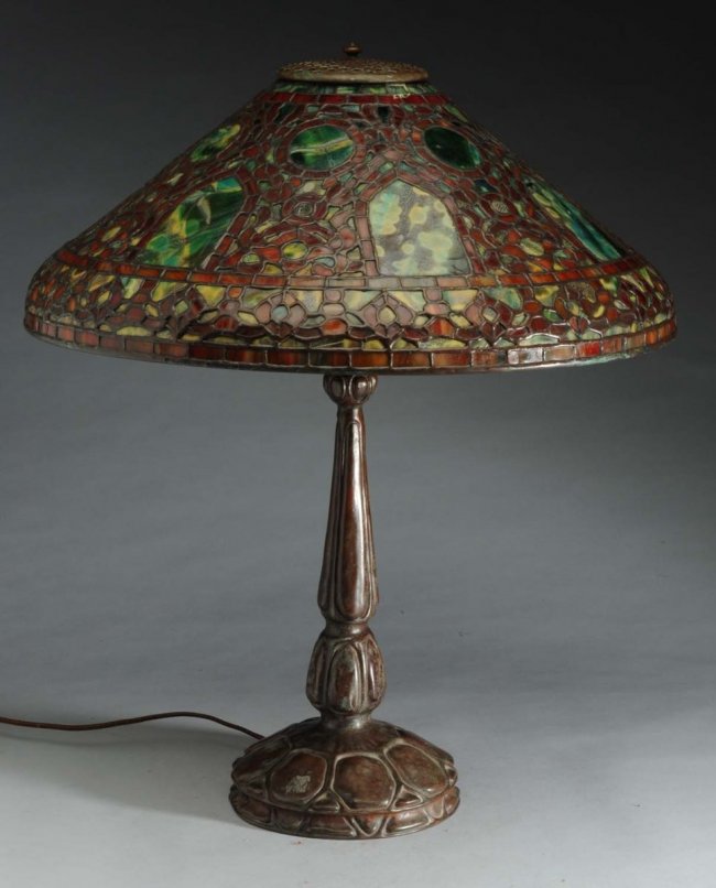 Reproduction Tiffany Lamp with Russian Shade. Lot 1034