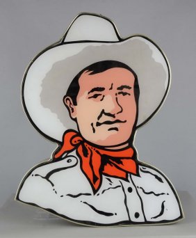 Figural Cowboy Lighted Sign