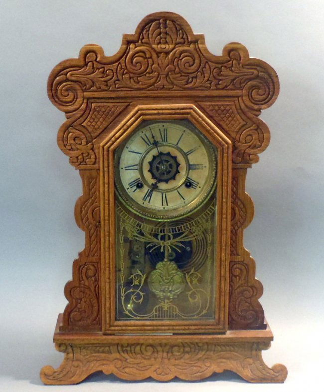 Waterbury Gingerbread Style Mantle Clock Lot 5 5748