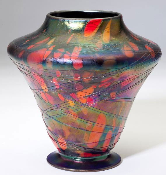 Rare Fenton Mosaic Art Glass Vase : Lot 476