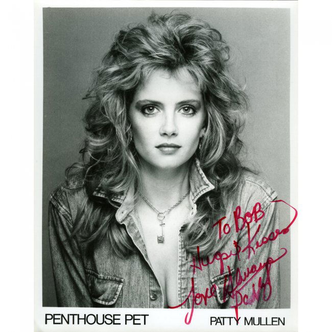 Patty Mullen Signed 8x10 Penthouse Publicity Headshot : Lot 150