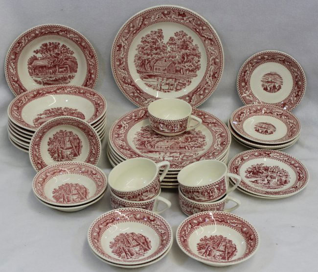 royal china co 1965 memory lane pastoral cabin pond xt royal copenhagen plates christmas