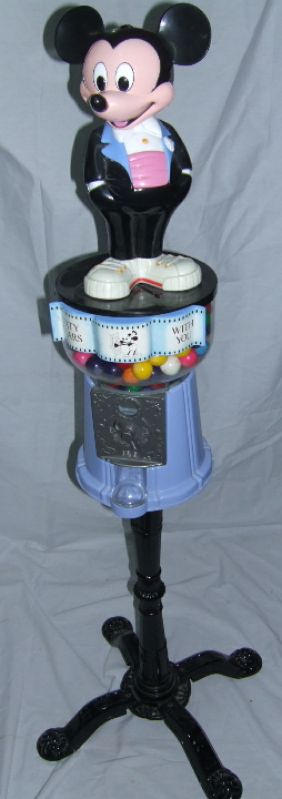 174: Mickey Mouse Sixty Years Bubble Gum Machine with S : Lot 174