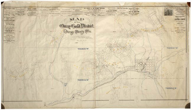 Ouray Gold District Map , Ouray County, CO : Lot 958