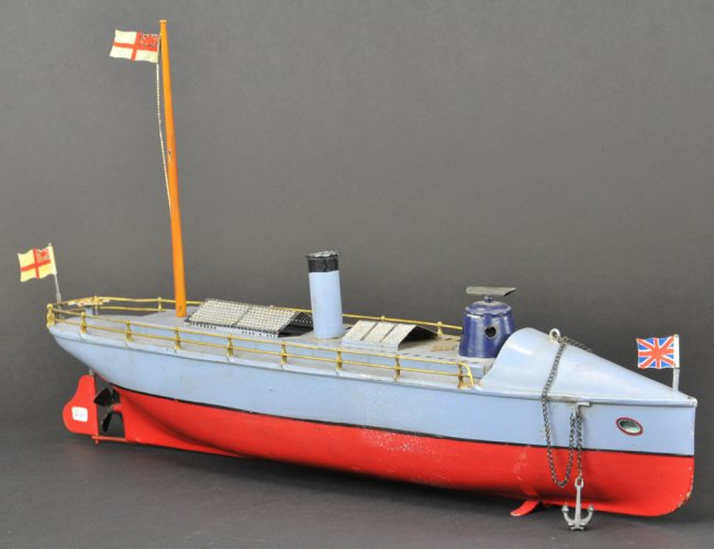 BING STEAM POWERED TORPEDO BOAT : Lot 257