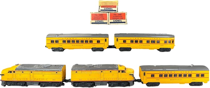 LIONEL POSTWAR UNION PACIFIC 2023 PASSENGER SET