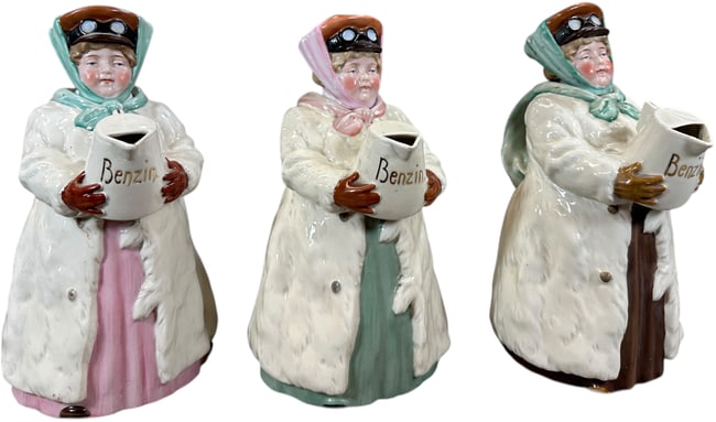 THREE BENZIN WOMAN PITCHERS