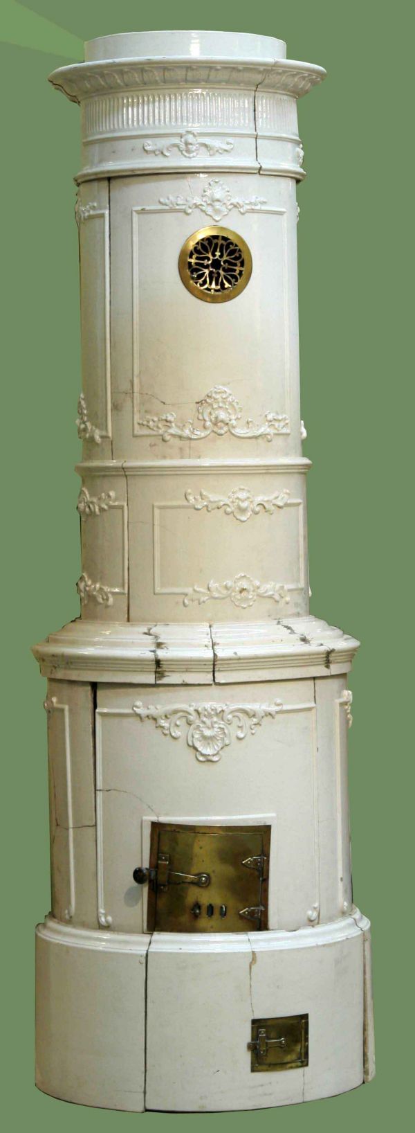 1030 GLAZED TERRA COTTA EUROPEAN STOVE Lot 1030