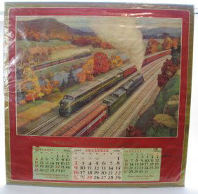 2165: PRR 1951 Calendar - Only December : Lot 2165