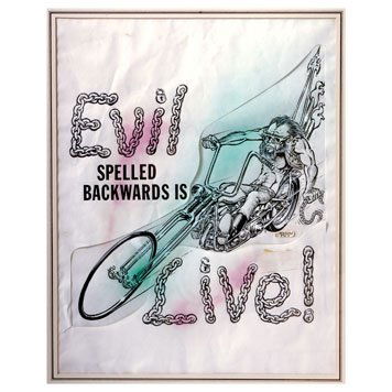 evil spelled backwards is live t shirt