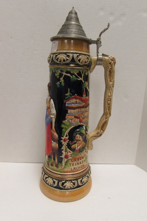 ORIGINAL KING POTTERY BEER STEIN, WEST GERMAN Lot 59