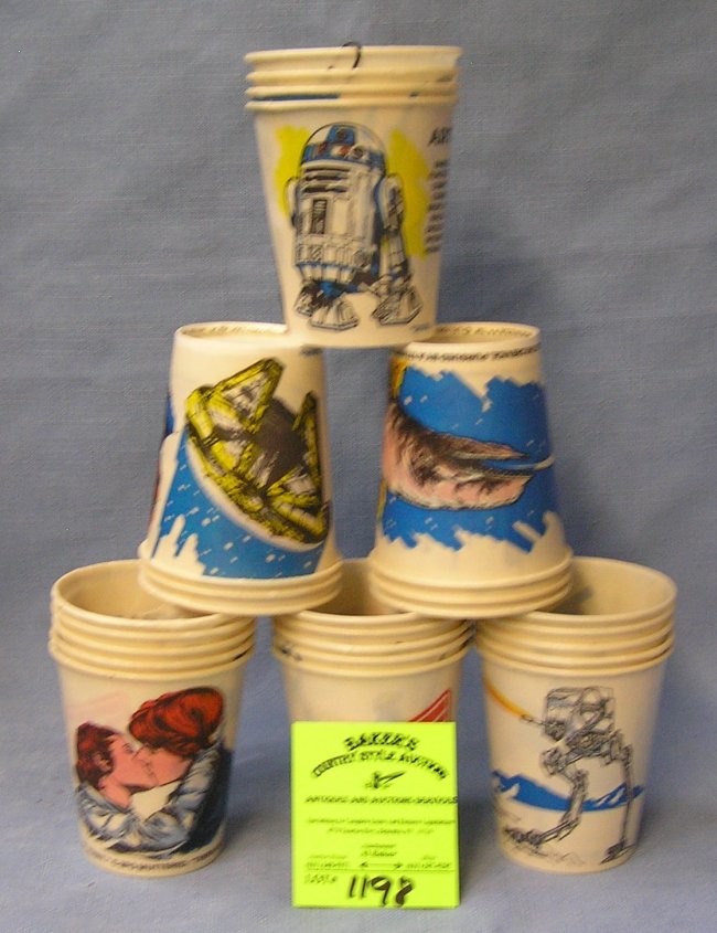 vintage star wars dixie cups