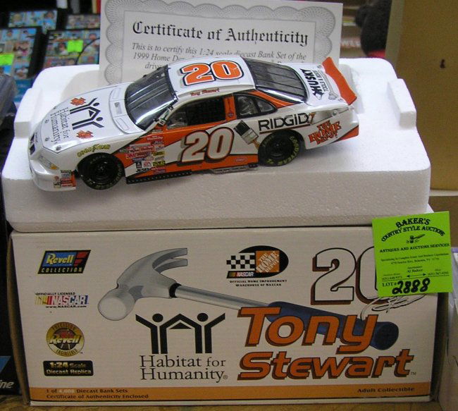 NASCAR Tony Stewart race car #20 Home Depot ridged : Lot 2888