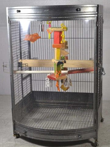 ez care large bow front bird cage ez care lage bow lot 521 ez care large bow front bird cage ez care lage bow lot 521