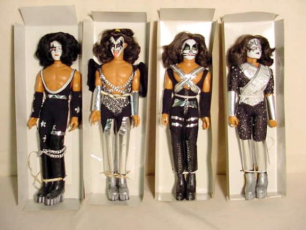 46: 1978 Vintage Mego KISS Dolls in Box (4) NR : Lot 46