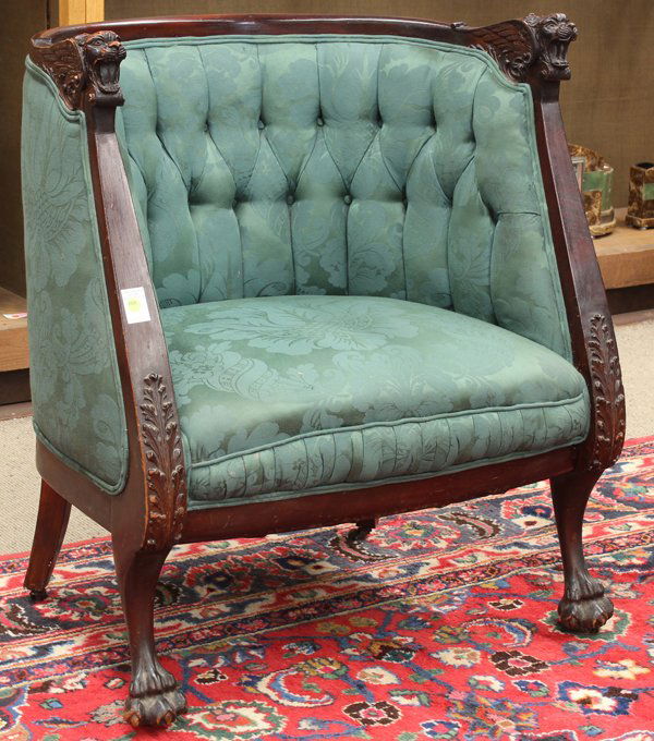 2236 Victorian fireside chair Lot 2236