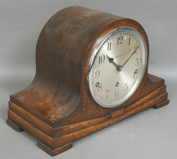 4341: English Art Deco Clock, Walker & Hall, Garrard : Lot 4341