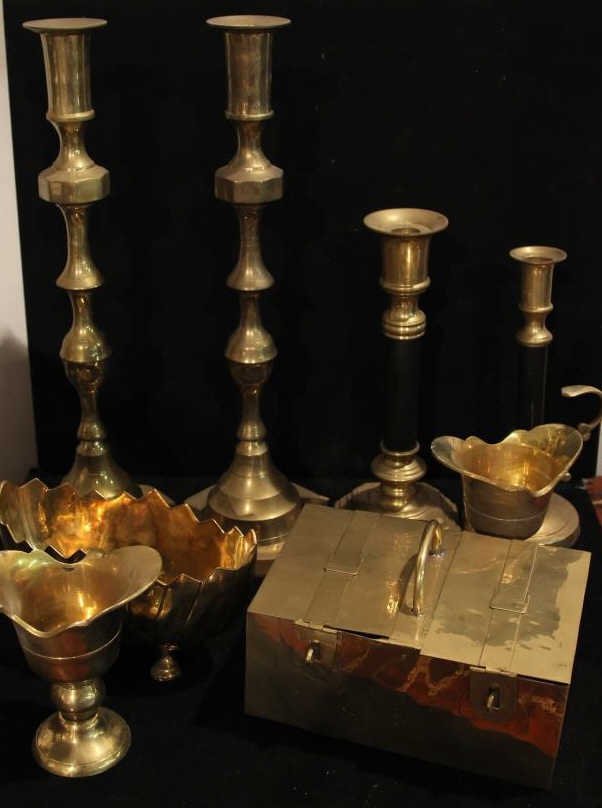 Vintage Brass Decorative Objects & Articles Lot 353