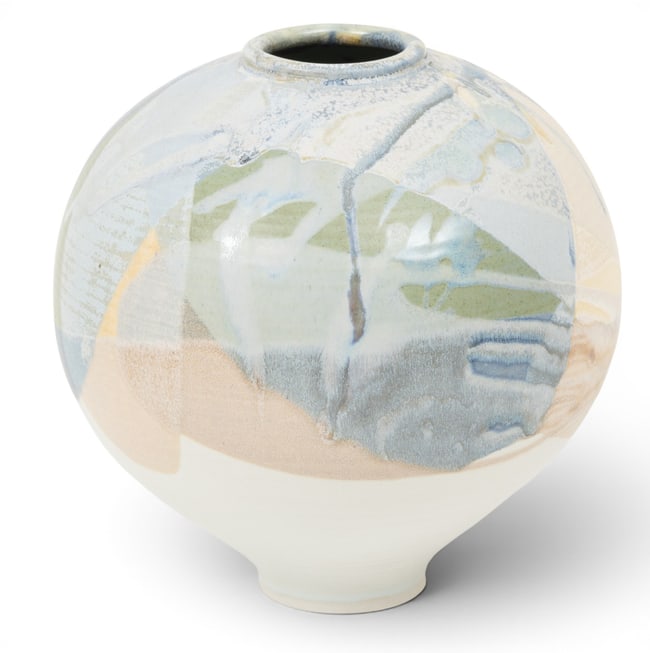 American Art Pottery Vase 20th C., H 10