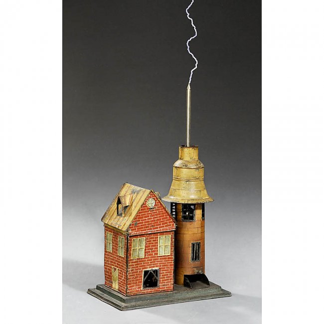 135 Benjamin Franklin's Lightning Rod House by Charles Lot 135