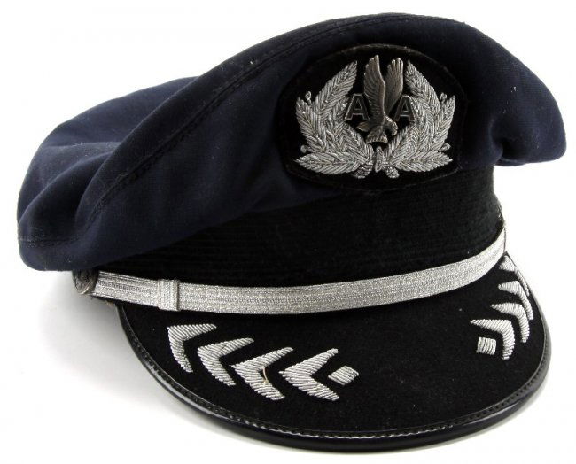 VINTAGE AMERICAN AIRLINES FLIGHT OFFICER PILOT HAT : Lot 4206