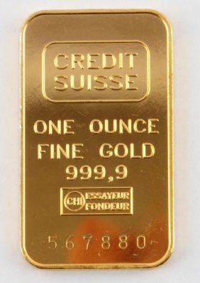 one ounce credit suisse gold bar one ounce credit suisse gold bar