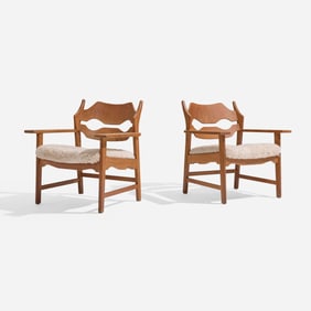 Henning Kjaernulf, Lounge chairs, pair