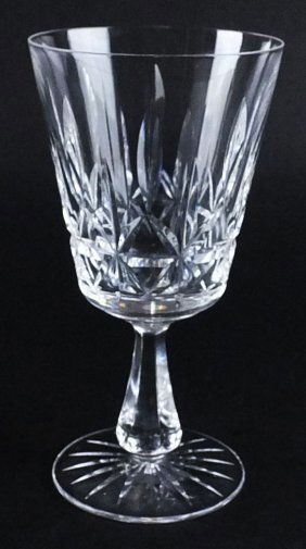 118: Waterford cut crystal egg with base : Lot 118