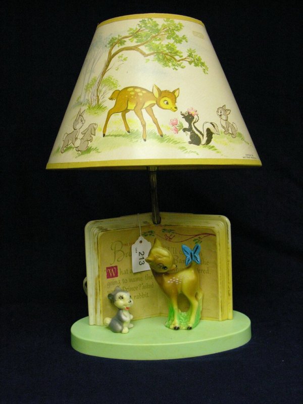 213 WALT DISNEY PRODUCTIONS BAMBI LAMP Lot 213