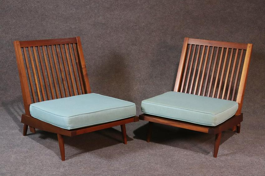 PAIR GEORGE NAKASHIMA CHAIRS