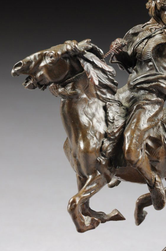 DAVID LEMON (American b. 1945) A BRONZE SCULPTURE, "Buf Lot 155