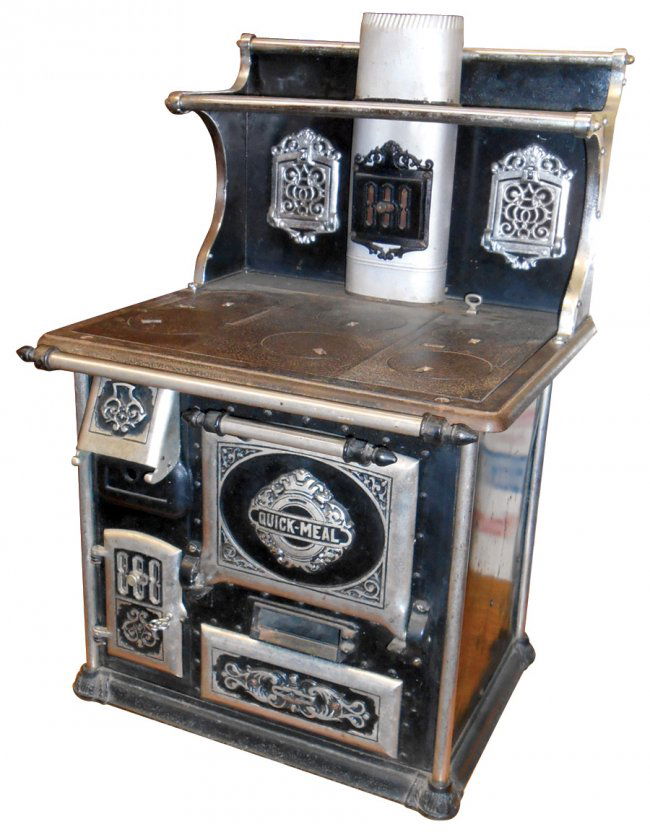 Salesman's sample stove, Quick Meal Stove Co., steel : Lot 1088
